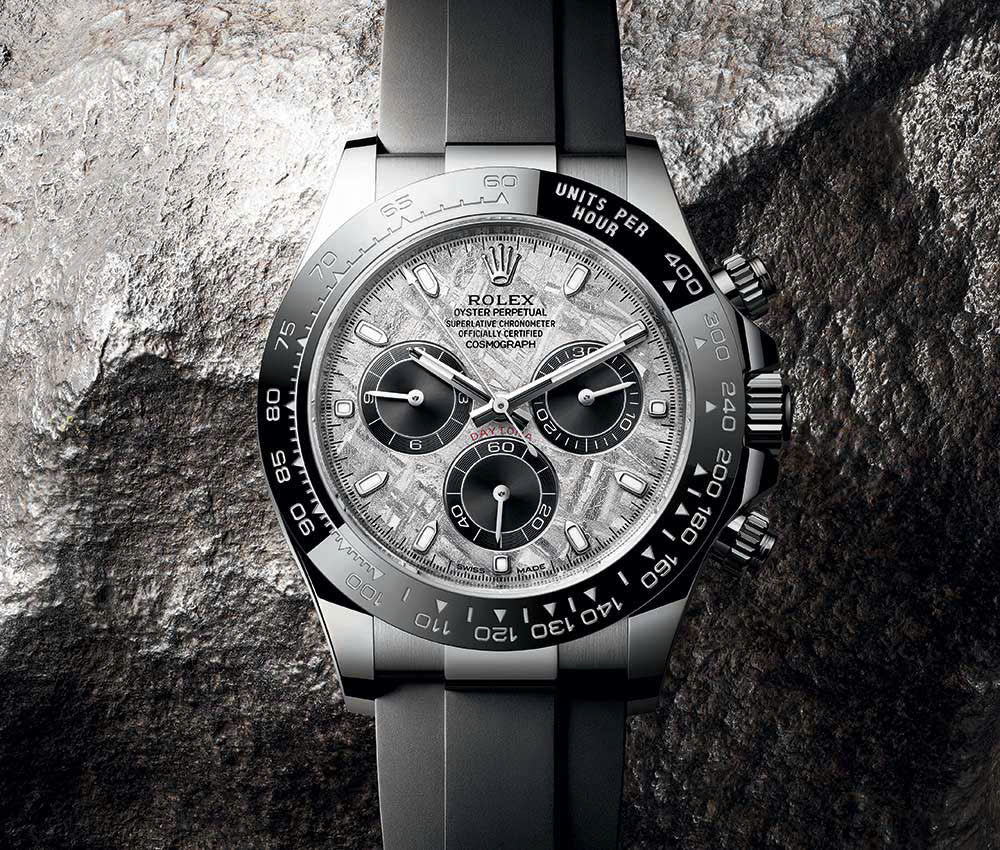 Vẻ đẹp mặt số thiên thạch trên chiếc đồng hồ Rolex Daytona 1