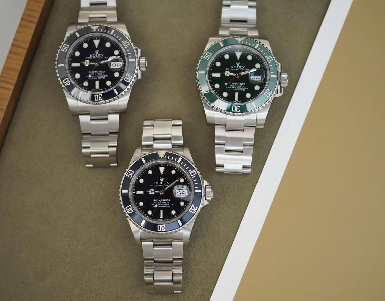 So sánh Rolex Submariner Date và Rolex Submariner No Date chi tiết 1