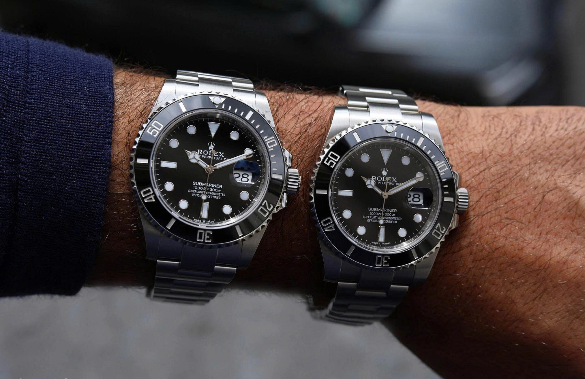 So sánh Rolex Submariner Date và Rolex Submariner No Date chi tiết 2