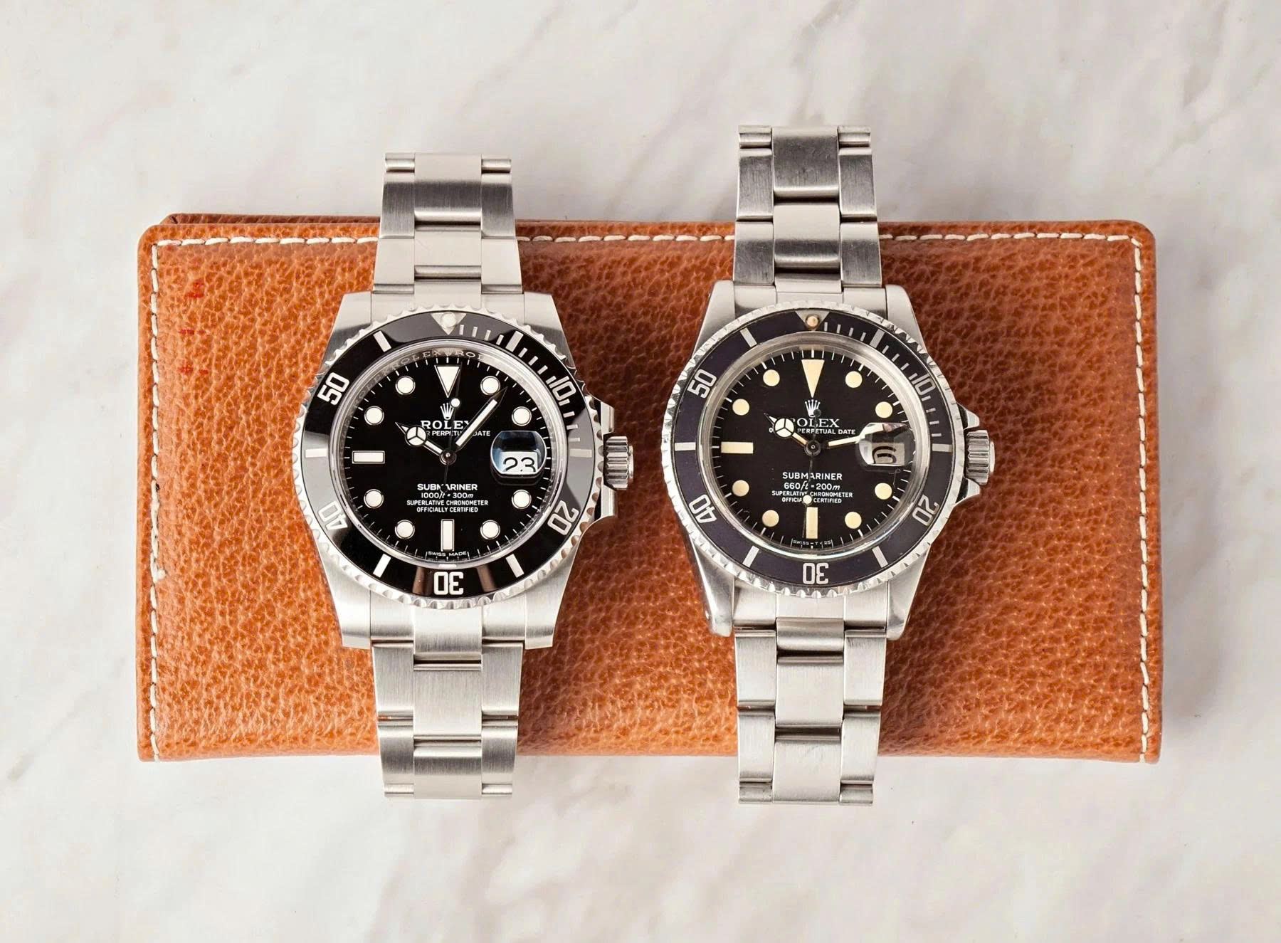 So sánh Rolex Submariner Date và Rolex Submariner No Date chi tiết 3