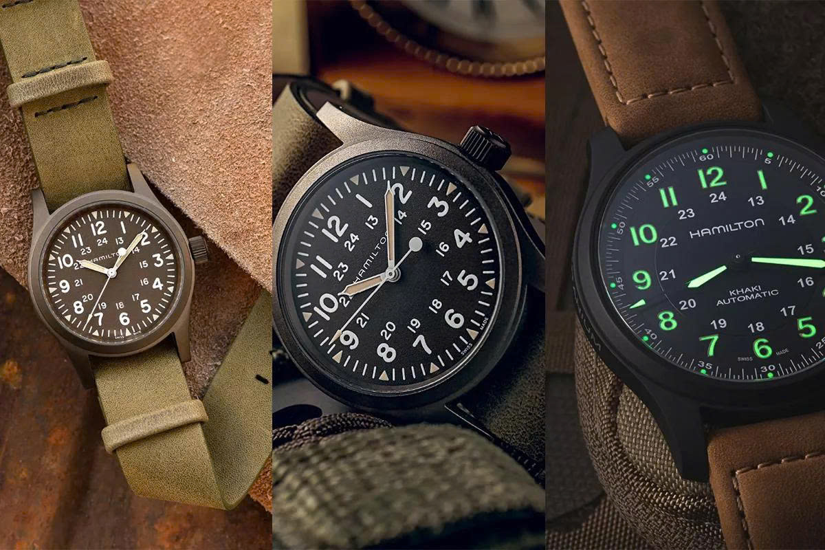Đậm chất quân đội khỏe khoắn từ đồng hồ Hamilton Khaki Field 3