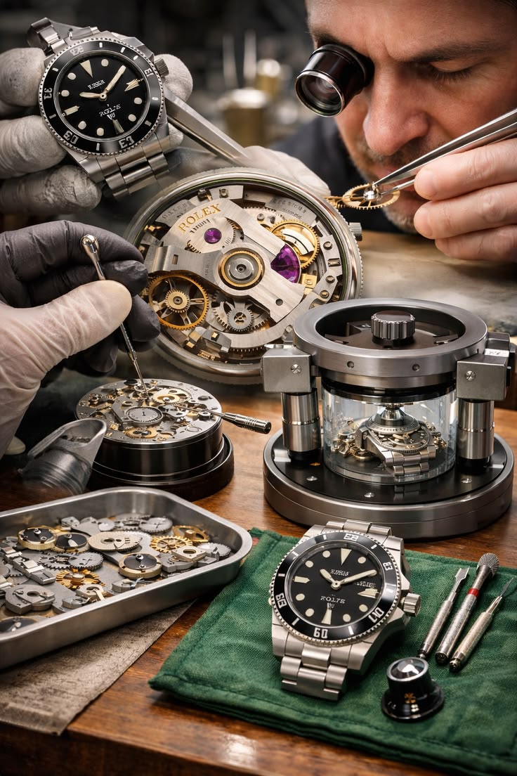 Khám phá nghệ thuật chế tác cỗ máy cơ Rolex Submariner. 1