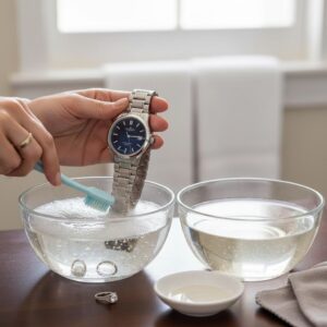 Khám phá cách vệ sinh dây đồng hồ kim loại chuẩn. 2