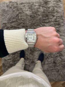 Trải nghiệm cơ chế vận hành biểu tượng trên Cartier Santos. 2