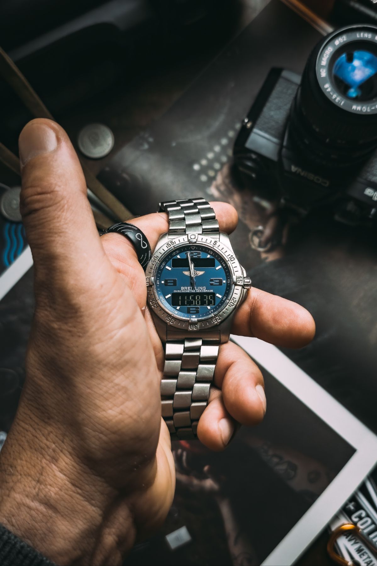 Hướng dẫn xoay vành bezel đo tốc độ đồng hồ Breitling chuẩn. 1